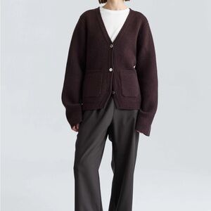 Almina Concept Deep Brown Women's Cardigan Sweater